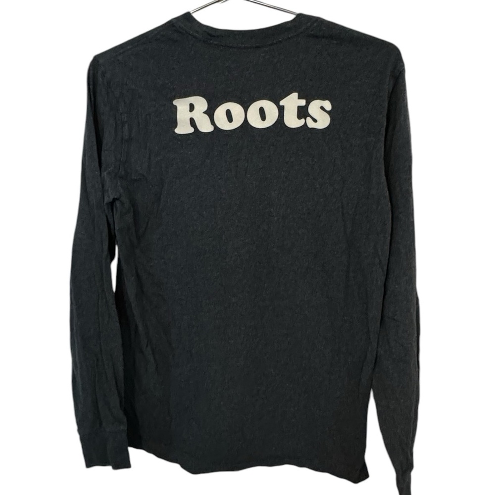High End Dark Gray ROOTS Canada Long Sleeve Women’s XS T-Shirt MINTY
